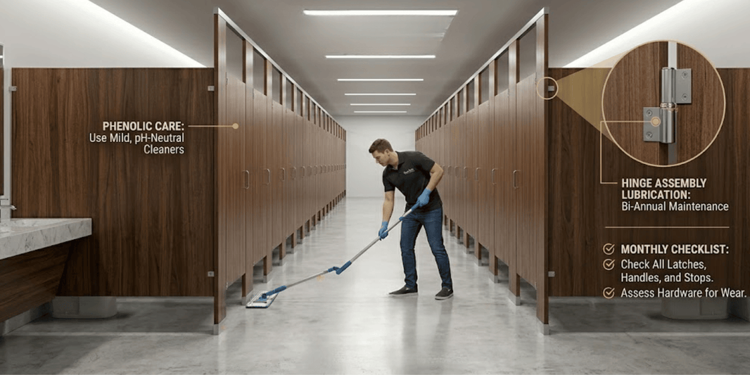 Partitions Toilette Durables et Faciles d'Entretien