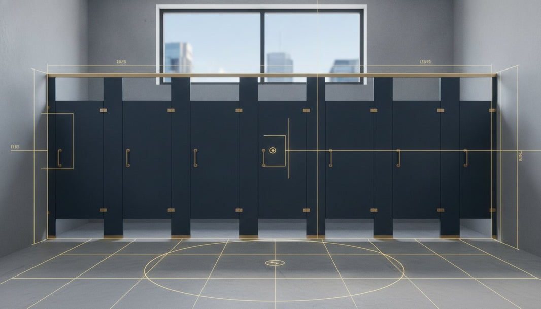 Guide de mesure pour cloisons sanitaires : Précision et Normes 2026