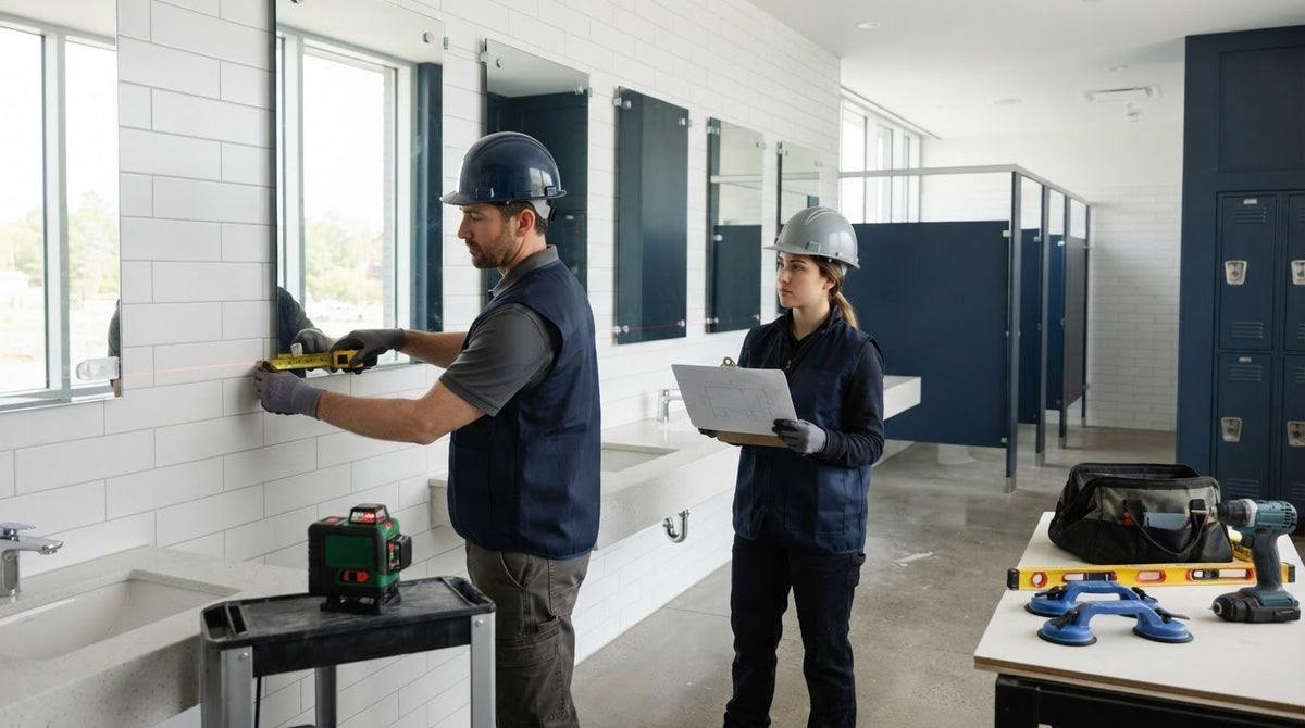 Installation de miroirs commerciaux : le guide pratique pour un projet bien planifié