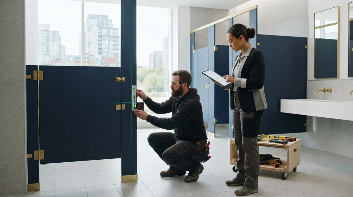 Installation de partitions de toilette : étude de cas et étapes clés