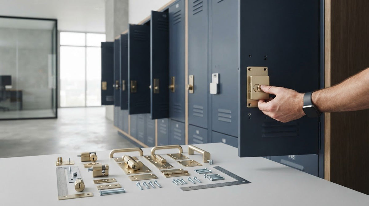 Quincaillerie pour casiers : choisir, remplacer et coordonner les composants