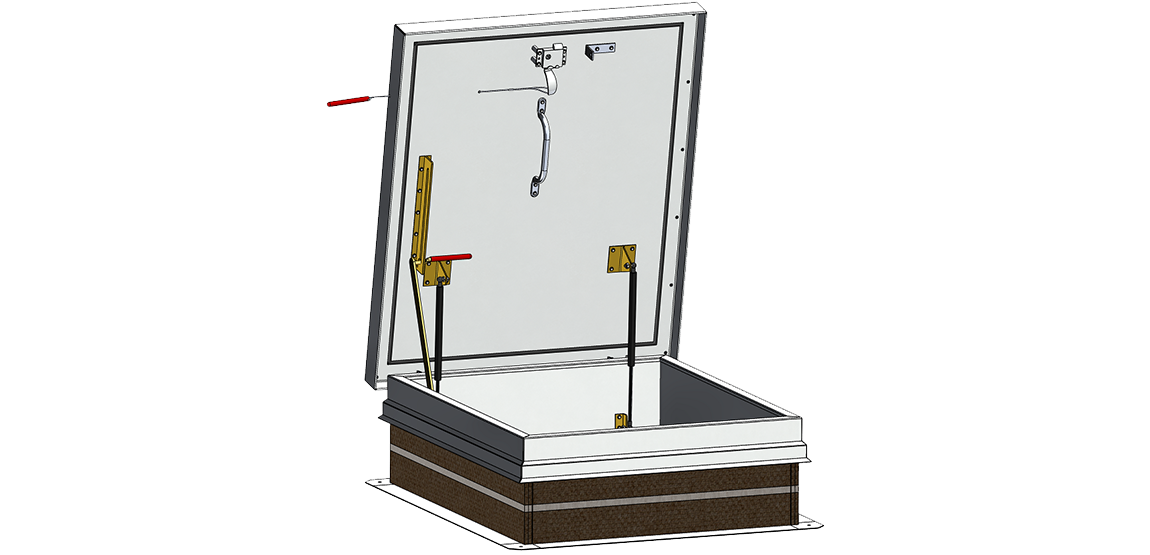 Aluminium Simple Vantail