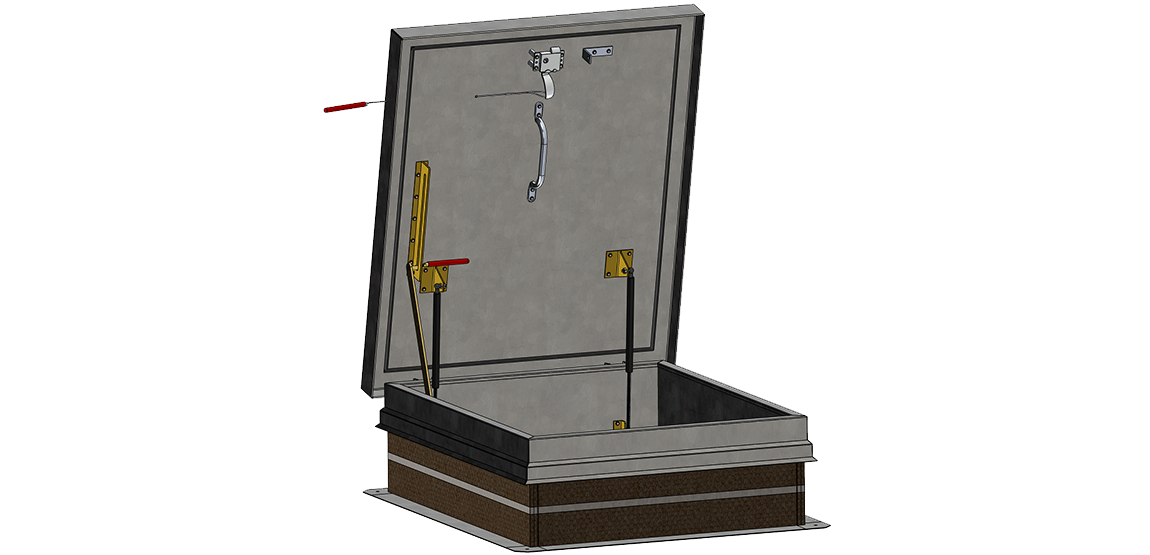 Acier Galvanisé Simple Vantail