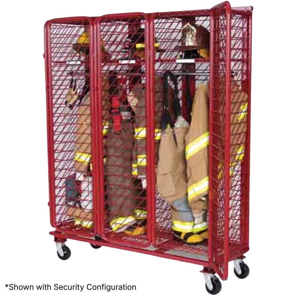 Single-Sided Mobile Red Rack – Jaraco