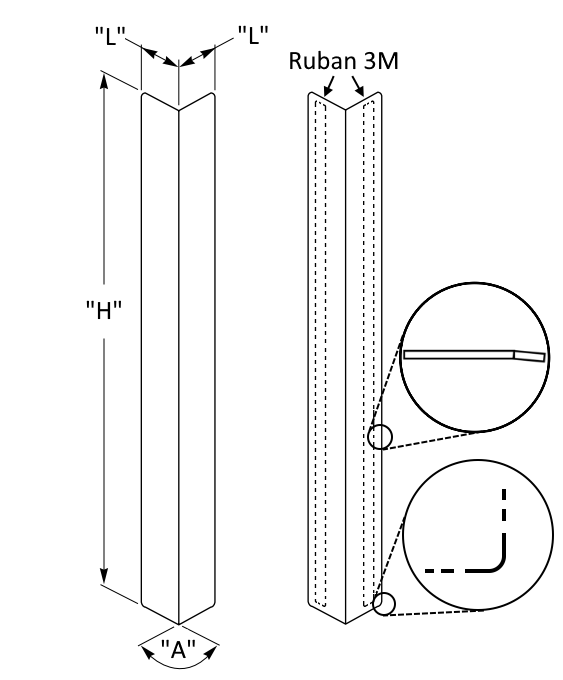 CP16 Series - Avec Bande Autocollante